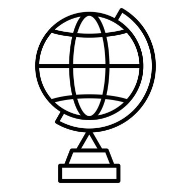 Küre. Web simgesi basit illüstrasyon