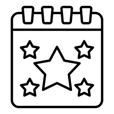 Bir yıldız simgesinin vektör illüstrasyonu