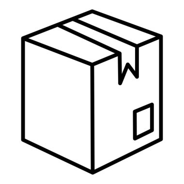 kutu simgesi vektör illüstrasyonu