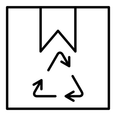 Geri dönüşüm simgesi vektör resimlemesi
