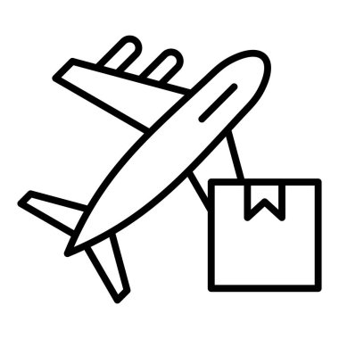 uçak ikonu vektör illüstrasyonu