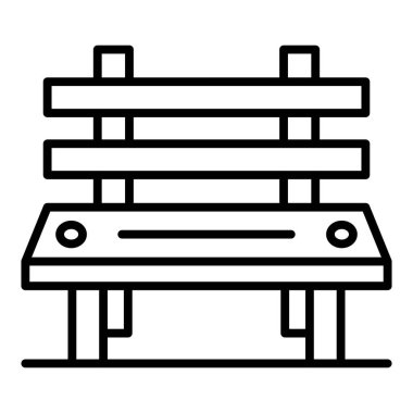 Yedek kulübesi Web simgesi basit illüstrasyon