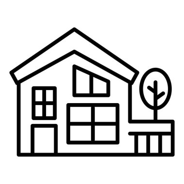 ev simgesi vektör illüstrasyonu