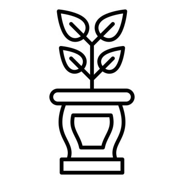 bitki simgesi vektör illüstrasyonu