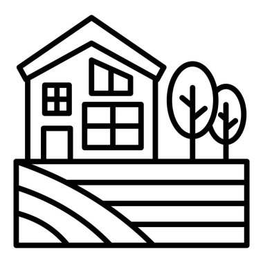 ev simgesi vektör illüstrasyonu