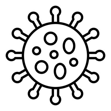 Virüs ikonu vektör illüstrasyonu