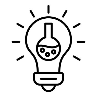 ampul simgesi vektör illüstrasyonu