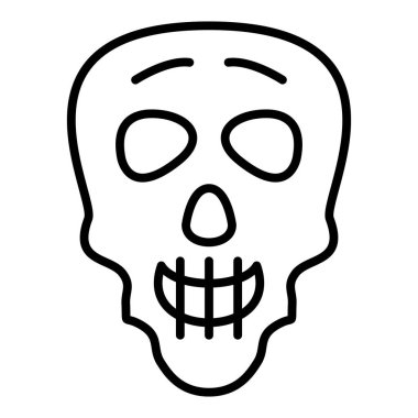 Kafatası. Web simgesi basit illüstrasyon