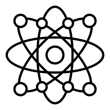 atom. Web simgesi basit tasarım