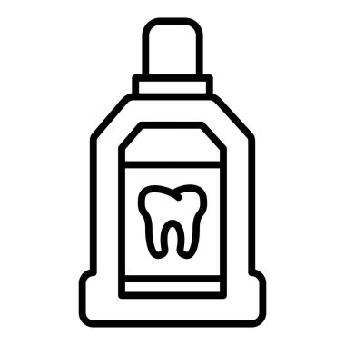 Diş macunu simgesinin vektör illüstrasyonu