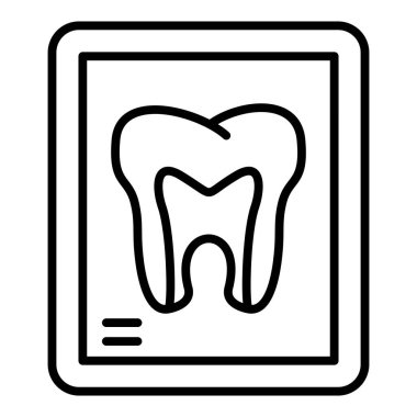 tooth icon. outline illustration of dental vector icons for web