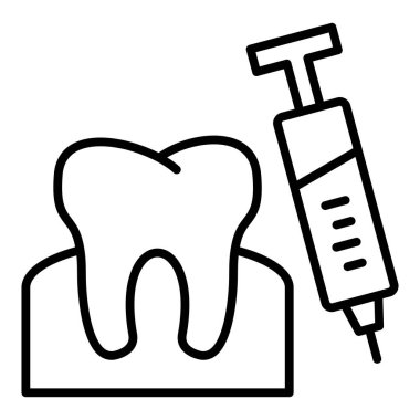Diş bakımı ikonu. Beyaz arkaplanda izole edilmiş web tasarımı için diş vektör illüstrasyon sembolü