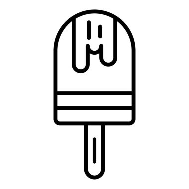 dondurma ikonu vektör illüstrasyonu
