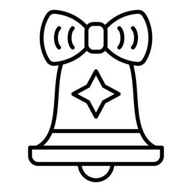 Noel çanı simgesi vektör illüstrasyonu