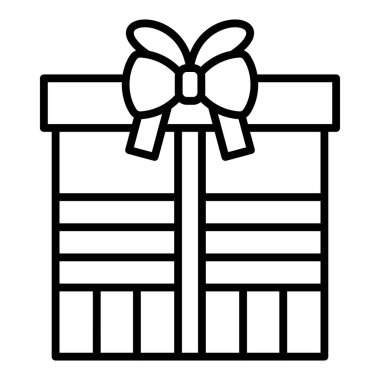 hediye kutusu ikon vektör çizimi tasarımı