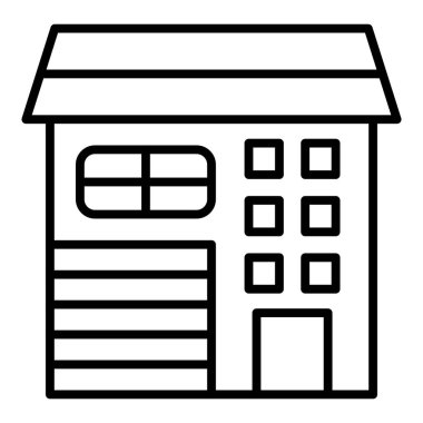 Ev. Web simgesi vektör illüstrasyonu