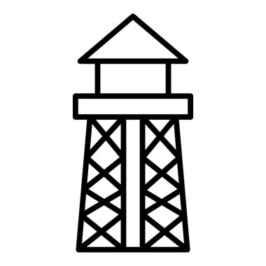 tower crane icon. outline illustration of water heater vector icons for web design