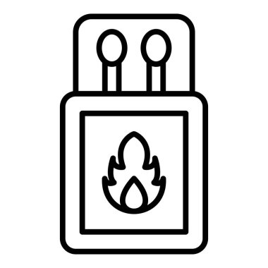 fire lighter icon. outline illustration of gas stove vector icons for web