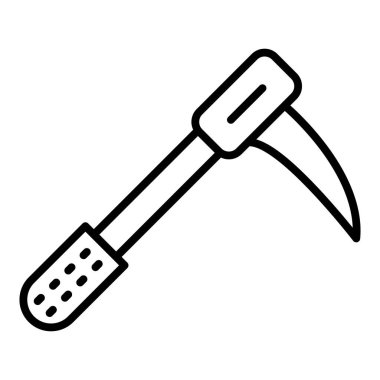 gardening tools icon. outline garden tool vector illustration pictogram.