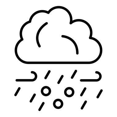 Hava durumu. Web simgesi basit illüstrasyon