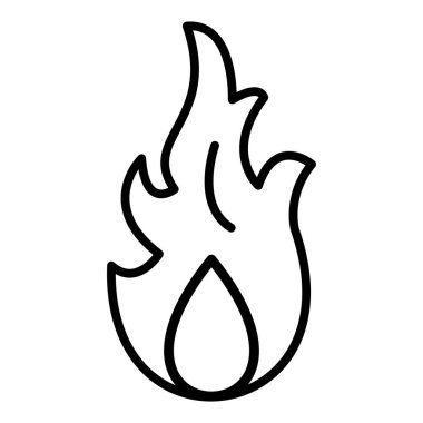ateş alevi simgesi vektör illüstrasyon tasarımı