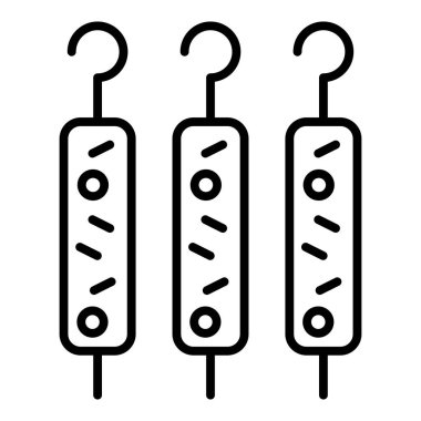 Gıda ve teknoloji ikonunun vektör illüstrasyonu