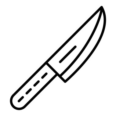 Bıçak. Web simgesi basit illüstrasyon