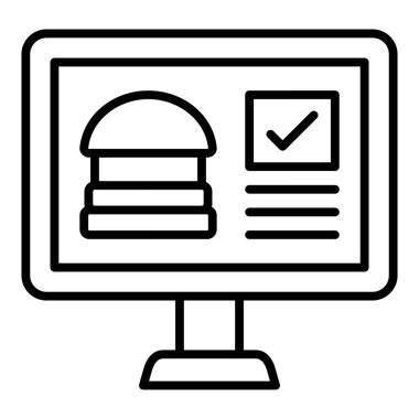 bilgisayar simgesi vektör illüstrasyonu