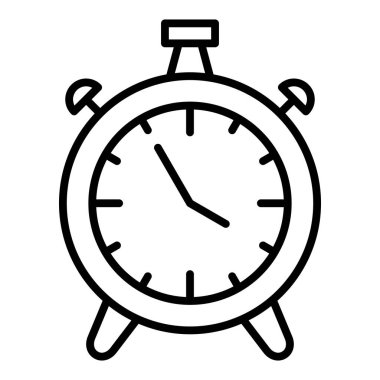 Saat. Web simgesi basit illüstrasyon