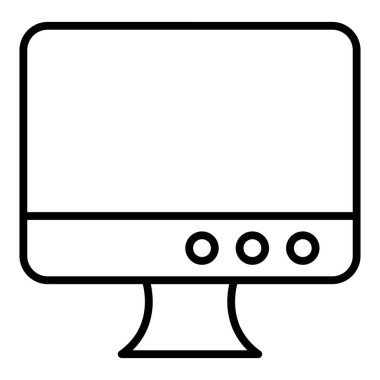 computer monitor icon. simple illustration of laptop vector icons for web design isolated on white background