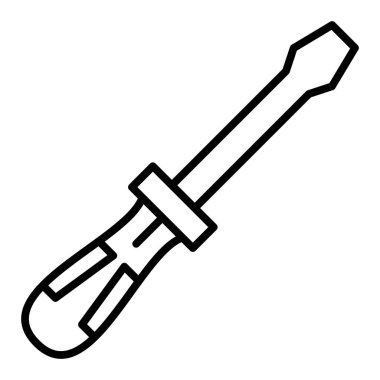 tornavida ikonu vektör çizimi