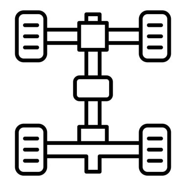 Dambıl. Web simgesi basit illüstrasyon