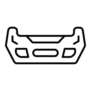car icon. outline illustration of skateboard vector icons for web