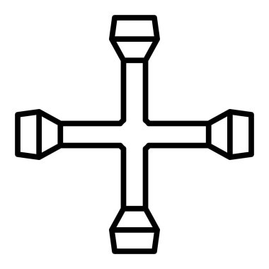 Köprü simgesinin vektör illüstrasyonu