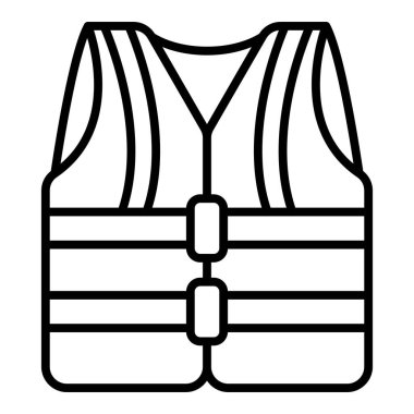 vest icon. simple illustration of diving mask vector icons for web