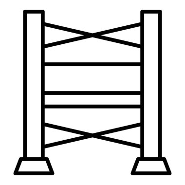 Bariyer. Web simgesi basit illüstrasyon