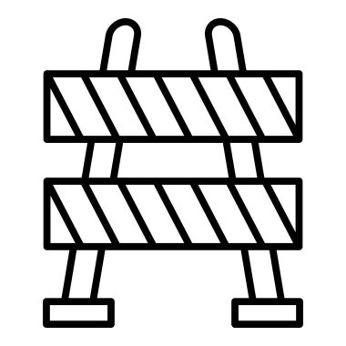 bariyer simgesi vektör illüstrasyonu