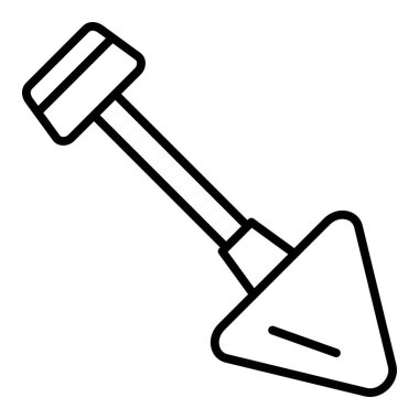 kürek simgesi vektör illüstrasyonu