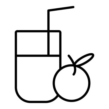 Kokteyl. Web simgesi basit illüstrasyon