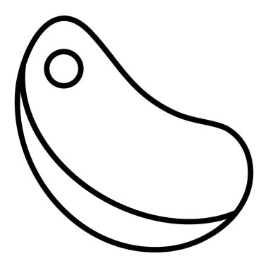 Sosis. Web simgesi basit illüstrasyon