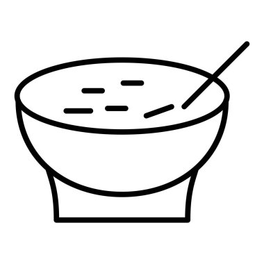 kase vektörü ince çizgi simgesi