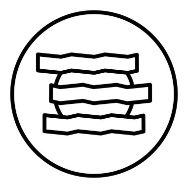 stack of books icon vector. thin line sign. isolated contour symbol illustration