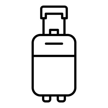 seyahat çantası ikonu vektör illüstrasyonu