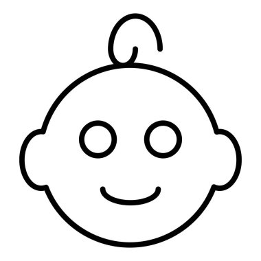 Bebeğim. Web simgesi basit illüstrasyon