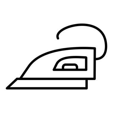 Demir vektör ince çizgi simgesi