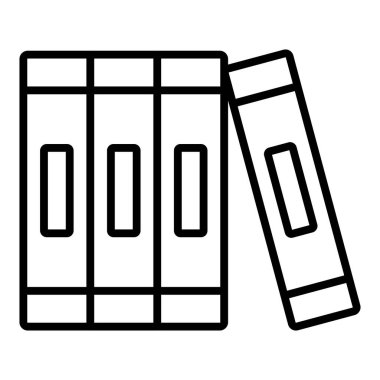 Kitap simgesinin vektör illüstrasyonu