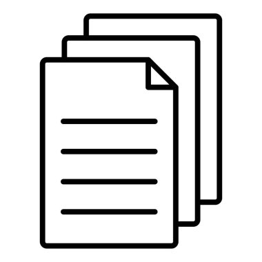 Belge. Web simgesi basit illüstrasyon