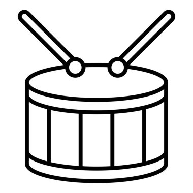 davul simgesi vektör illüstrasyonu