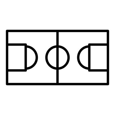 futbol hedef simgesi vektör illüstrasyonu