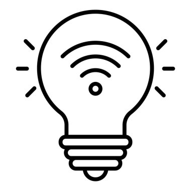 ampul simgesi vektör illüstrasyonu